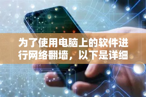 为了使用电脑上的软件进行网络翻墙，以下是详细的步骤和建议