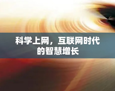 科学上网，互联网时代的智慧增长