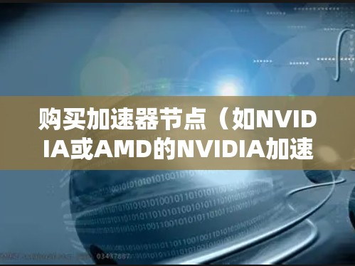 购买加速器节点（如NVIDIA或AMD的NVIDIA加速器）是为了提升你的三维建模和渲染性能。以下是对加速器节点的详细介绍和购买指南