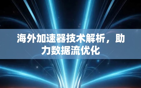 海外加速器技术解析，助力数据流优化