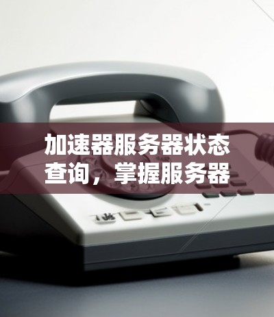 加速器服务器状态查询，掌握服务器管理的真谛