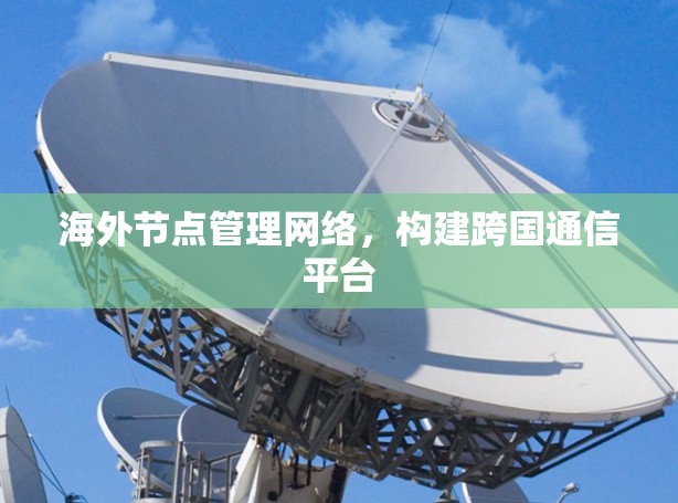 海外节点管理网络，构建跨国通信平台