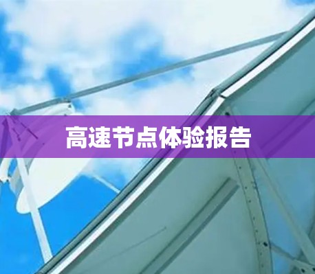 高速节点体验报告