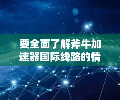 要全面了解斧牛加速器国际线路的情况，可以从以下几个方面进行分析