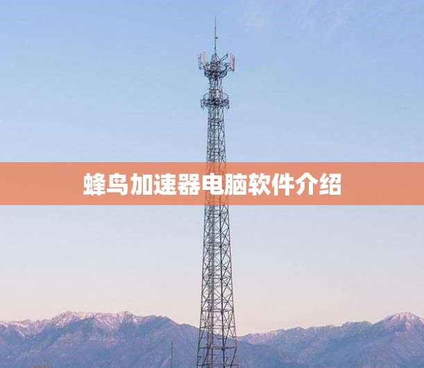 蜂鸟加速器电脑软件介绍