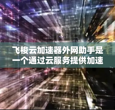 飞梭云加速器外网助手是一个通过云服务提供加速功能的外部网络应用，允许用户在外部网络上快速获得加速支持。以下是详细的步骤和信息，帮助您更好地使用该工具