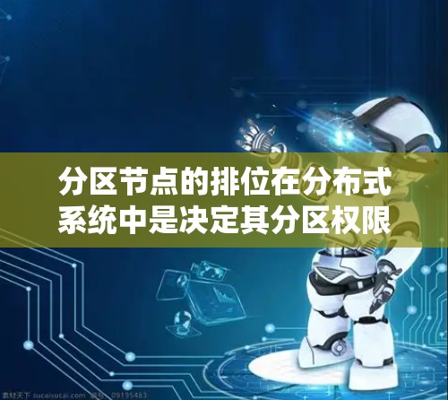 分区节点的排位在分布式系统中是决定其分区权限和安全性的重要因素。以下是分区节点排位的详细分析