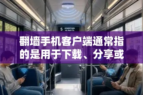 翻墙手机客户端通常指的是用于下载、分享或访问外部资源的手机应用，这些应用通过手机网络访问外部服务器或资源来源。以下是一些常见的翻墙手机应用及其功能