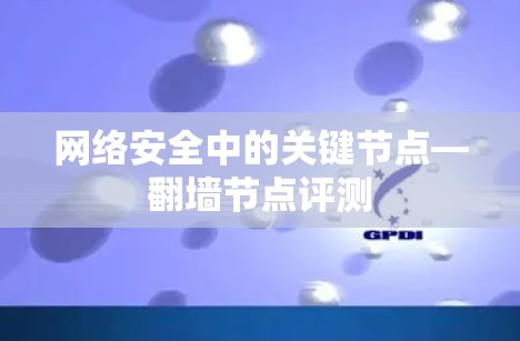 网络安全中的关键节点—翻墙节点评测