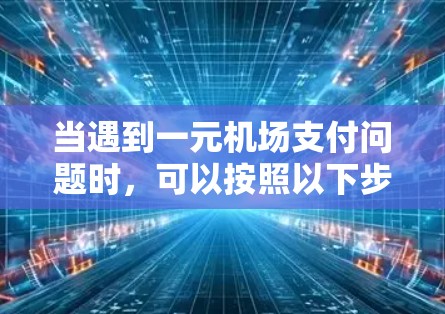 当遇到一元机场支付问题时，可以按照以下步骤进行处理